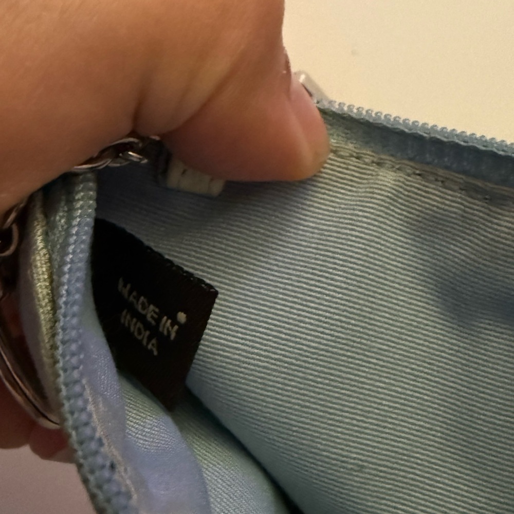 Coach Blue and White Keychain Pouch - Picture 4 of 4